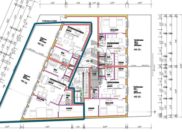 Penthouse zum Kauf provisionsfrei 3,5 Zimmer 152,2 m² Darme Lingen 49808