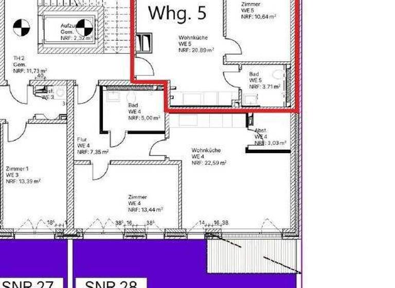 Wohnung zur Miete 495 € 2 Zimmer 35,5 m² 1. Geschoss Oberneuland Bremen 28355