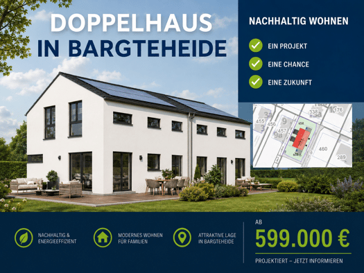 Doppelhaushälfte zum Kauf provisionsfrei 629.000 € 5 Zimmer 115 m² 300 m² Grundstück Bargteheide 22941