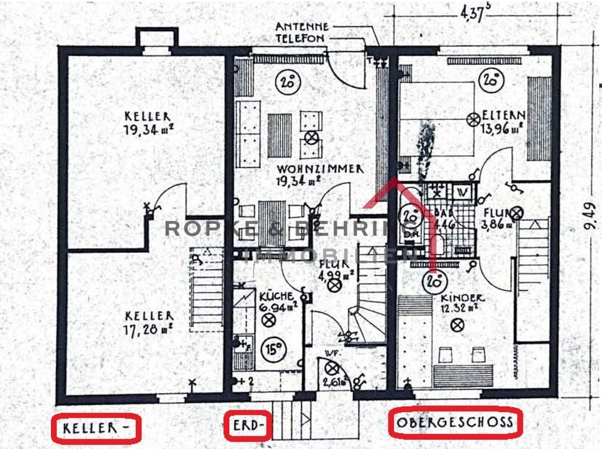 Reihenmittelhaus zum Kauf 195.000 € 3 Zimmer 67 m²<br/>Wohnfläche 132 m²<br/>Grundstück Neue Vahr Südost Bremen 28327