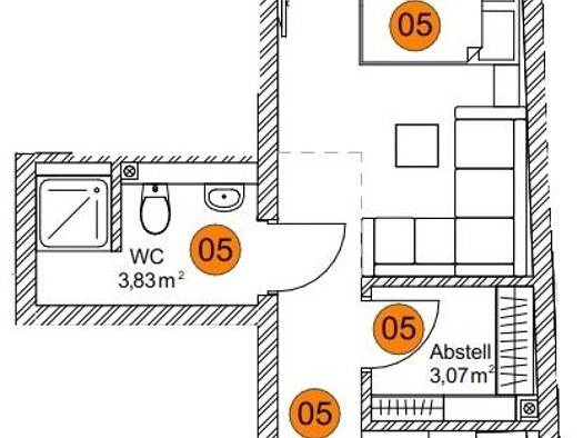 Wohnung zum Kauf provisionsfrei 97.000 € 1 Zimmer 30,9 m² 2. Geschoss frei ab 01.12.2026 Fridingen an der Donau 78567