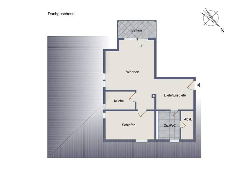 Wohnung zum Kauf 198.000 € 2 Zimmer 54 m² 2. Geschoss frei ab sofort Hofen Stuttgart 70378