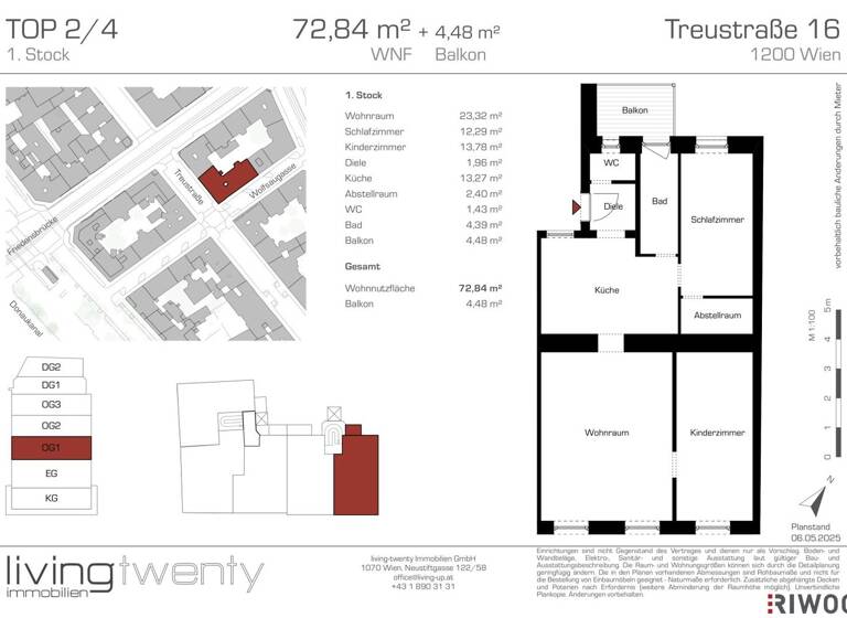 Wohnung zum Kauf 190.000 € 3 Zimmer 72,8 m² 1. Geschoss Wien 1200