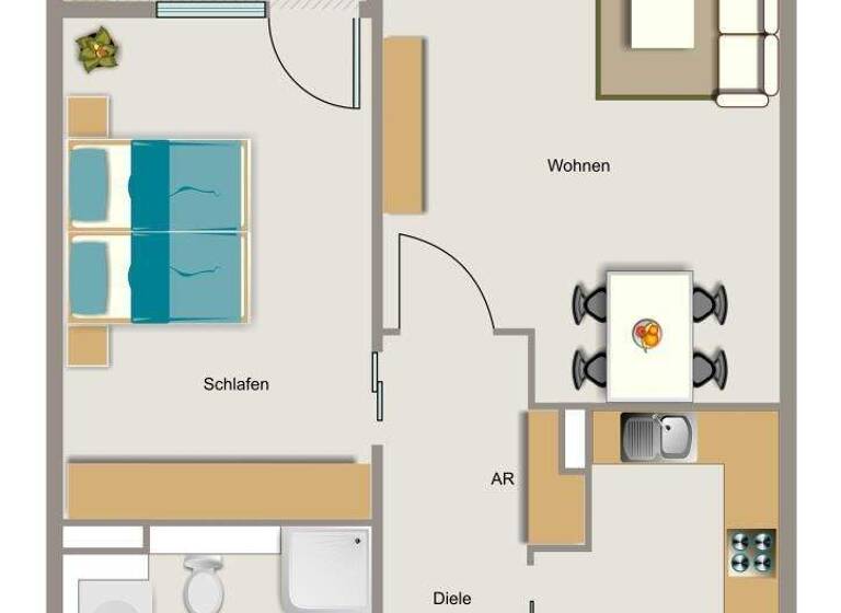 Wohnung zur Miete 669 € 2,5 Zimmer 63,1 m² 1. Geschoss frei ab 01.03.2026 Bausemshorst 3 Altenessen-Nord Essen 45329