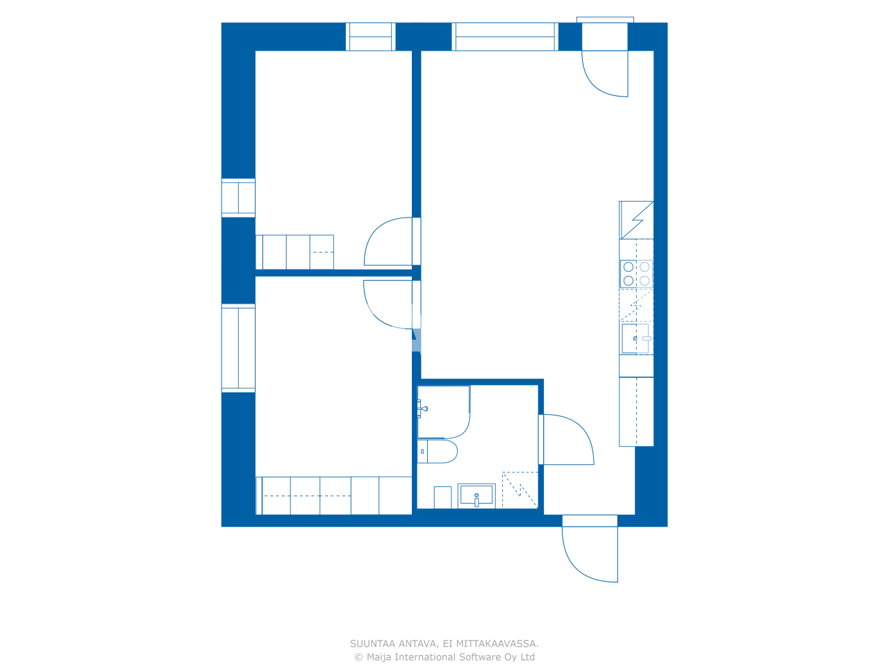 Studio zum Kauf 156.200 € 2 Zimmer 39 m²<br/>Wohnfläche 4.<br/>Geschoss Rantatie 5 Kittilä 99100