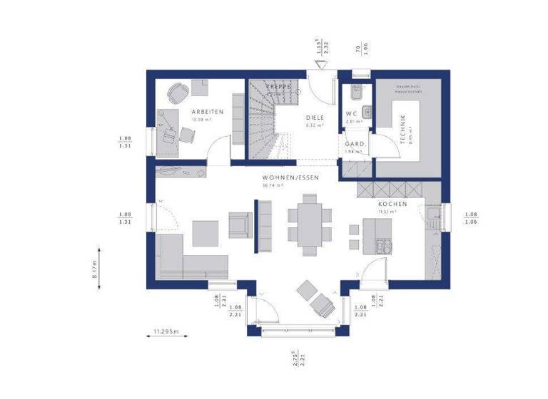 Einfamilienhaus zum Kauf provisionsfrei 498.000 € 5 Zimmer 156 m² 470 m² Grundstück Mühlingen 78357