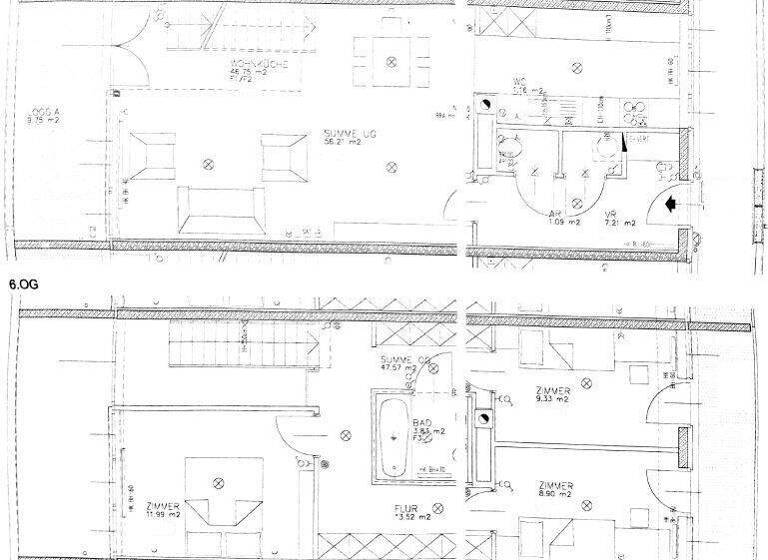 Maisonette zur Miete 2.051 € 4 Zimmer 107 m² 6. Geschoss frei ab sofort Wien 1220