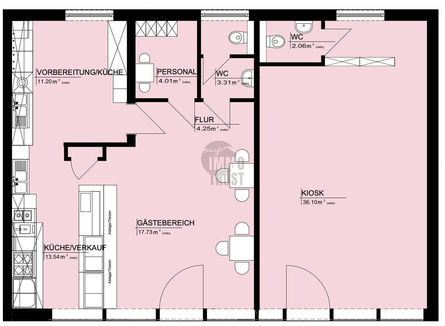 Laden zum Kauf 2 Zimmer 92 m²<br/>Verkaufsfläche Krähenwinkel / Krähenwinkel Flugh. Langenhagen / Krähenwinkel 30855