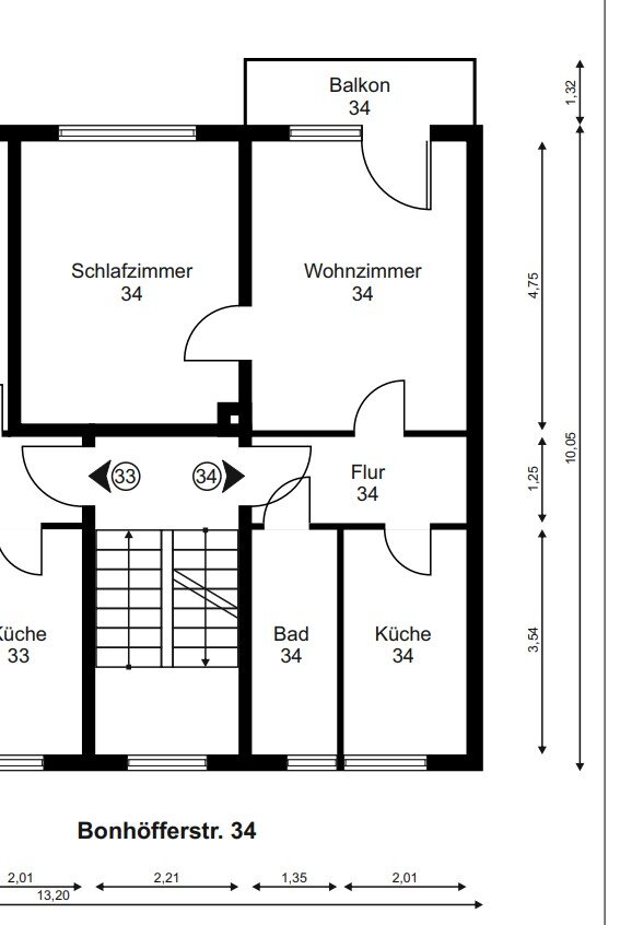 Wohnung zur Miete 342 € 2 Zimmer 51 m²<br/>Wohnfläche ab sofort<br/>Verfügbarkeit Bonhoefferstraße 31-38 Nord Altenburg 04600