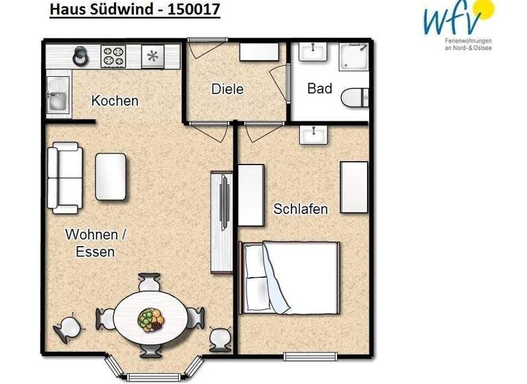 Wohnung zum Kauf 280.000 € 2 Zimmer 46 m² Wangerooge 26486