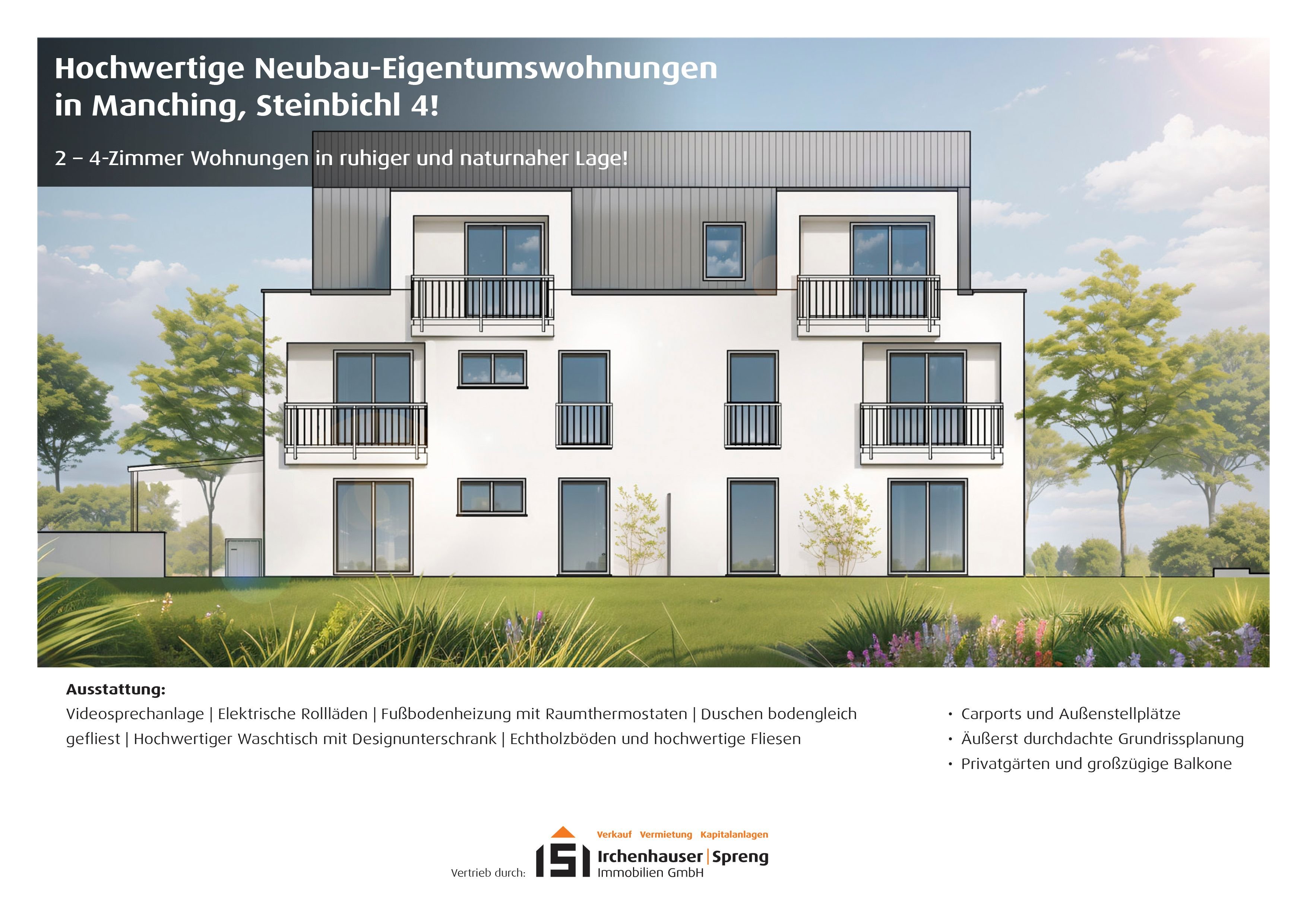 Wohnung zum Kauf 289.000 € 2 Zimmer 50,4 m²<br/>Wohnfläche 1.<br/>Geschoss Steinbichl 4 Manching Manching 85077