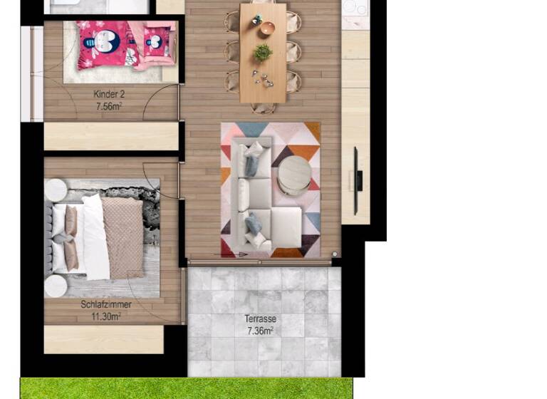 Wohnung zum Kauf provisionsfrei 428.000 € 3 Zimmer 59,1 m² EG Lange Äcker 10 Dornbirn 6850