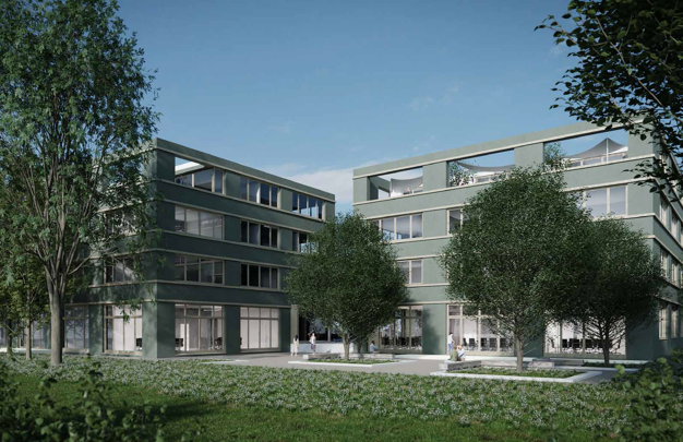 Büro-/Praxisfläche zur Miete - Erstbezug 17,90 € 386 m² Bürofläche teilbar ab 386 m² Hans-Thoma-Str. 22-24 Neuostheim Mannheim 68163