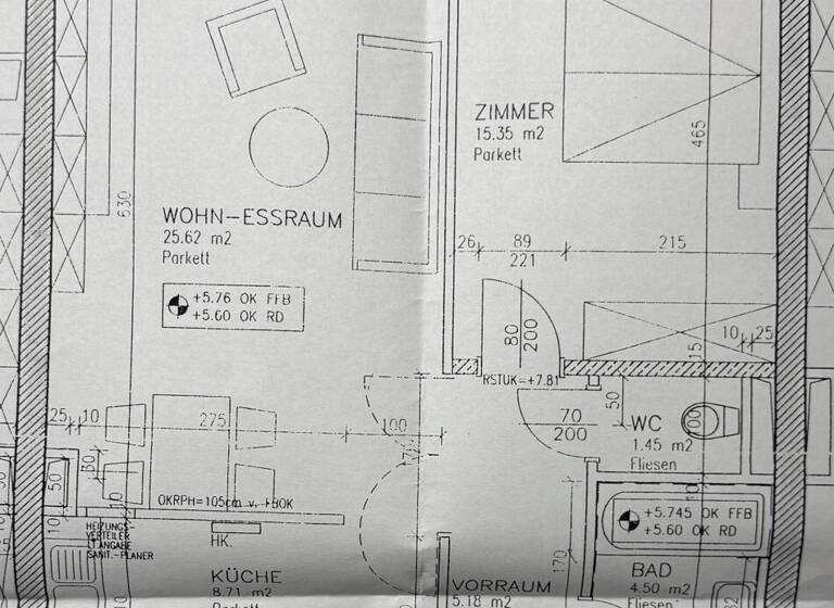 Wohnung zur Miete 912 € 2 Zimmer 60,8 m² 2. Geschoss St.Veiter Vorstadt Klagenfurt 9020