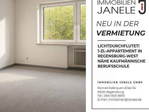 Studio zur Miete 360 € 1 Zimmer 28 m² Westenviertel Regensburg 93049