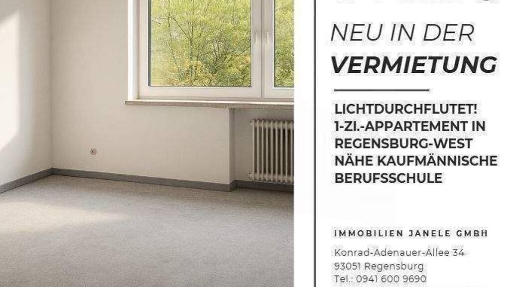Studio zur Miete 360 € 1 Zimmer 28 m² Westenviertel Regensburg 93049