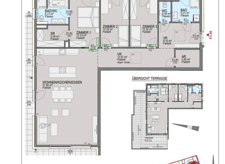 Wohnung zum Kauf 765.000 € 4 Zimmer 134,8 m² Annabichl Klagenfurt am Wörthersee 9020