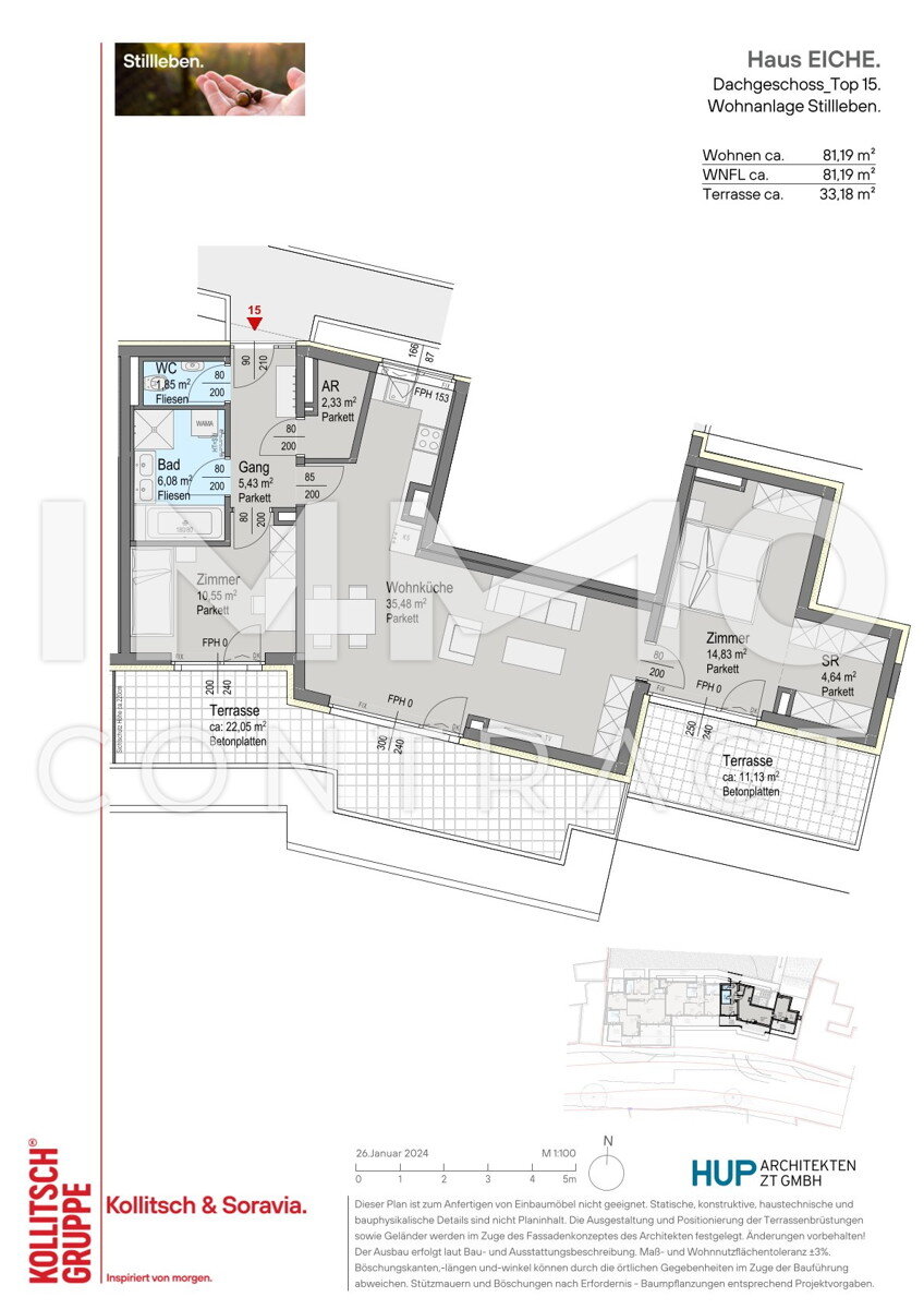 Wohnung zum Kauf provisionsfrei 499.400 € 3 Zimmer 81,2 m²<br/>Wohnfläche Kaltenleutgeben 2391