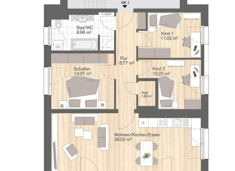 Mehrfamilienhaus zum Kauf - Neubau provisionsfrei 416.000 € 4 Zimmer 104 m² frei ab 01.01.2027 Kaßberg Chemnitz 09112