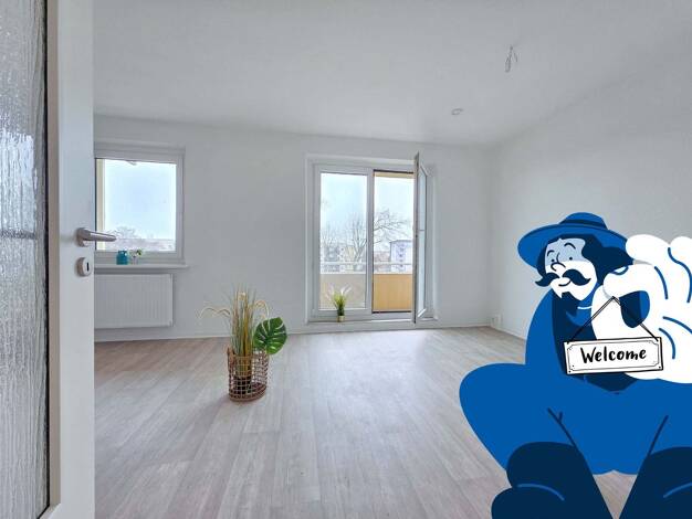 Wohnung zur Miete 333 € 2 Zimmer 49,7 m² 4. Geschoss Rollestraße 19 Neustädter Feld Magdeburg 39128