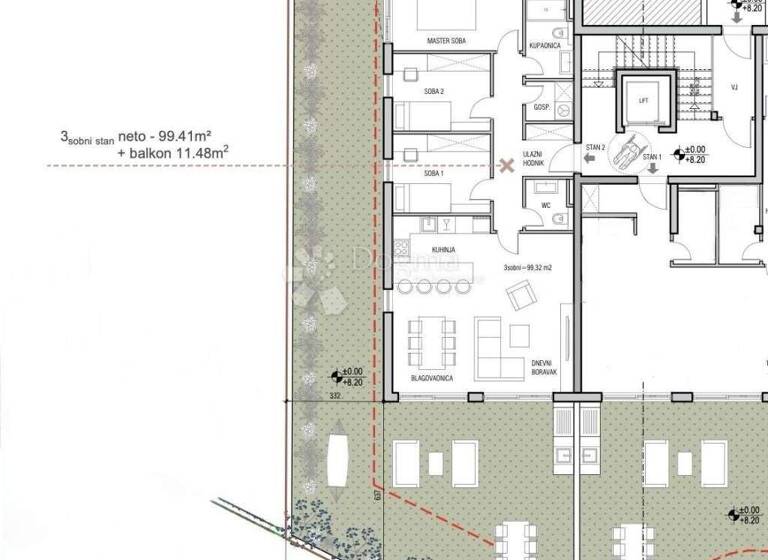 Wohnung zum Kauf 486.244 € 4 Zimmer 99 m² Split