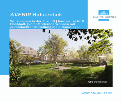 Wohnung zum Kauf - Erstbezug provisionsfrei 398.000 € 3 Zimmer 66 m² EG Halstenbek 25469