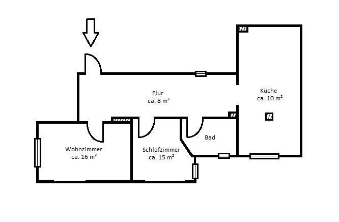 Wohnung zum Kauf 299.000 € 2 Zimmer 50 m²<br/>Wohnfläche 5.<br/>Geschoss Barmbek - Nord Hamburg 22303