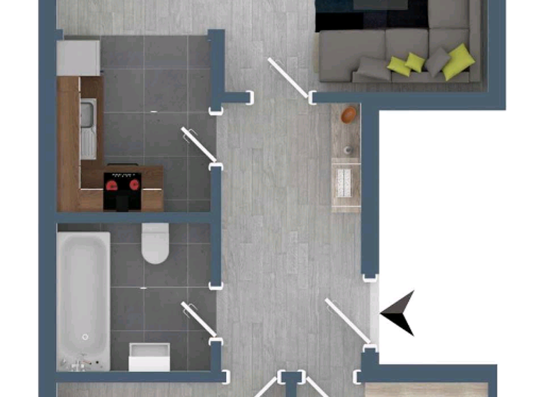 Wohnung zur Miete nur mit Wohnberechtigungsschein 346 € 3 Zimmer 57,6 m² 4. Geschoss Lion-Feuchtwanger-Str. 20 Leipziger Str. Magdeburg 39120