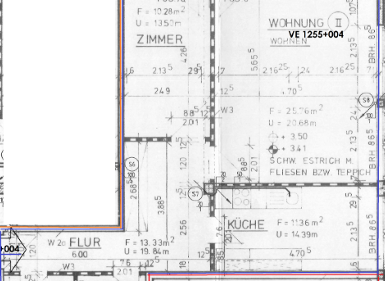 Wohnung zur Miete 528 € 2 Zimmer 75,4 m² 3. Geschoss Klenower Straße 57 Ludwigslust 19288