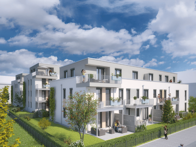 Terrassenwohnung zum Kauf - Erstbezug provisionsfrei 425.820 € 3 Zimmer 79,4 m² Kreuzstein Bayreuth 95444