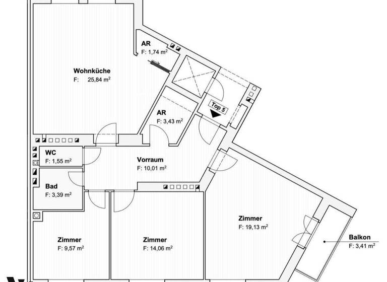 Wohnung zum Kauf 499.000 € 4 Zimmer 92,9 m² 1. Geschoss Wien 1210