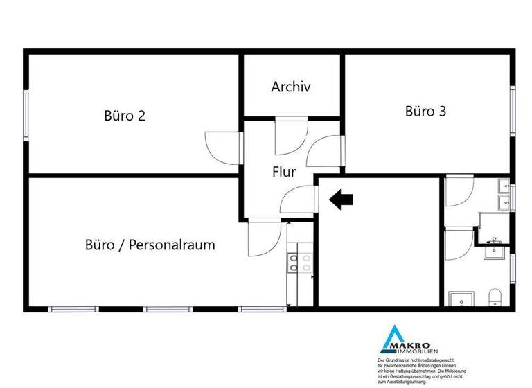 Bürogebäude zur Miete 5,71 € 3 Zimmer 140 m² Bürofläche Hasenkamp 12 Dorf Appen 25482
