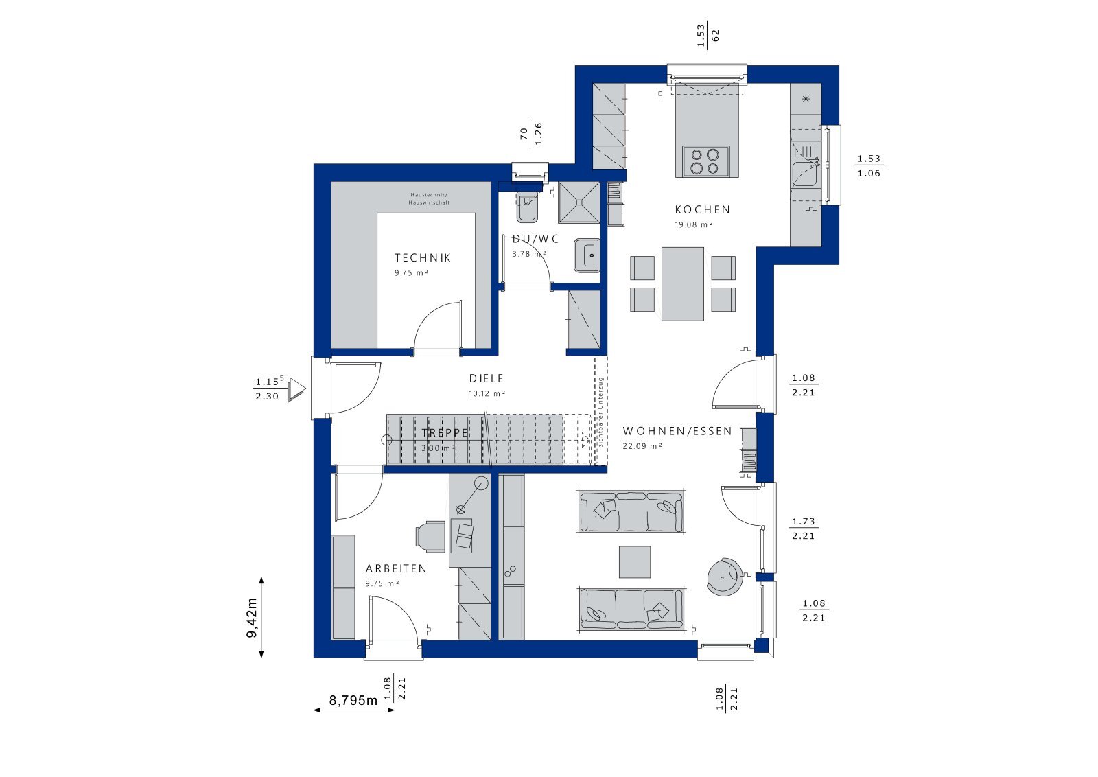 Einfamilienhaus zum Kauf 617.421 € 5 Zimmer 135,2 m²<br/>Wohnfläche 751 m²<br/>Grundstück Stadtgebiet Sankt Georgen im Schwarzwald 78112