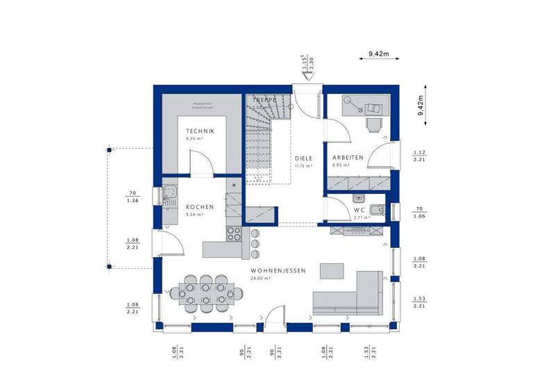 Einfamilienhaus zum Kauf - Erstbezug provisionsfrei 794.990 € 5,5 Zimmer 144,5 m² 620 m² Grundstück Wasserlos Alzenau 63755