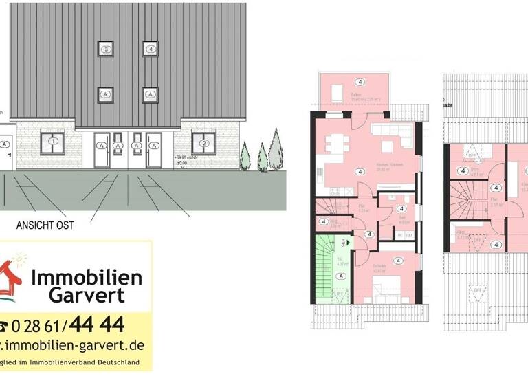 Maisonette zum Kauf - Erstbezug provisionsfrei 321.300 € 4 Zimmer 86 m² Gescher 48712