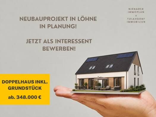 Doppelhaushälfte zum Kauf - Erstbezug 348.000 € 4 Zimmer 120 m² 355 m² Grundstück Obernbeck Löhne 32584