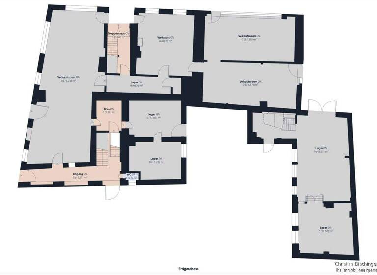 Gewerbeobjekt zum Kauf als Kapitalanlage geeignet 1.050.000 € 25 Zimmer 677 m² 610 m² Grundstück teilbar ab 677 m² Steinweg Regensburg 93059