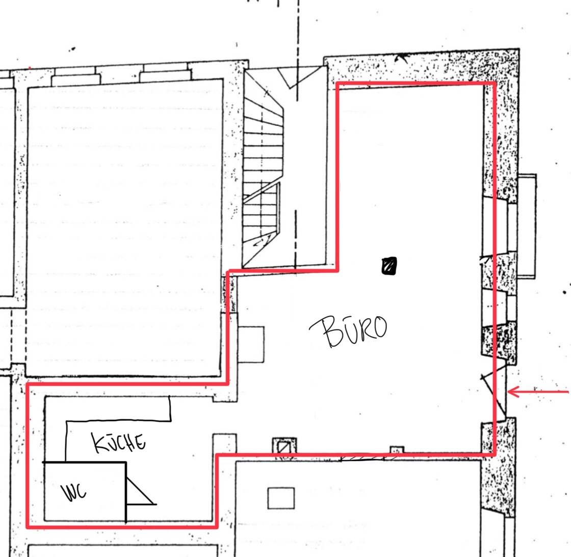 Wohnung zur Miete 800 € 2 Zimmer 35 m²<br/>Wohnfläche 2.<br/>Geschoss ab sofort<br/>Verfügbarkeit Wernergasse 4 Bad Säckingen Bad Säckingen 79713