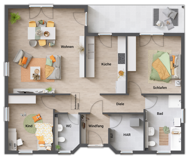 Einfamilienhaus zum Kauf provisionsfrei 366.050 € 4 Zimmer 108 m²<br/>Wohnfläche 460 m²<br/>Grundstück Silz 76857