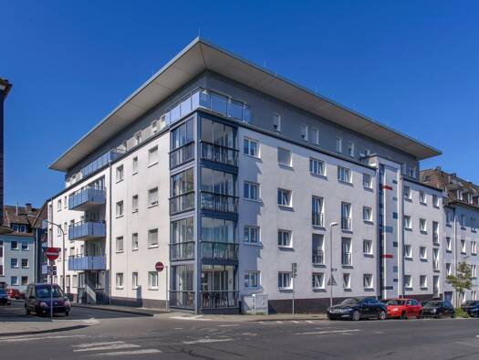 Wohnung zur Miete nur mit Wohnberechtigungsschein 389 € 3 Zimmer 68,4 m² 2. Geschoss frei ab 01.10.2026 Stuttgarter Straße 1a Innen Remscheid 42853