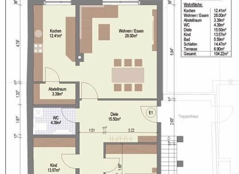 Wohnung zur Miete 880 € 3 Zimmer 99 m²<br/>Wohnfläche ab sofort<br/>Verfügbarkeit östl. Zwingergasse 13 Deggendorf Deggendorf 94469