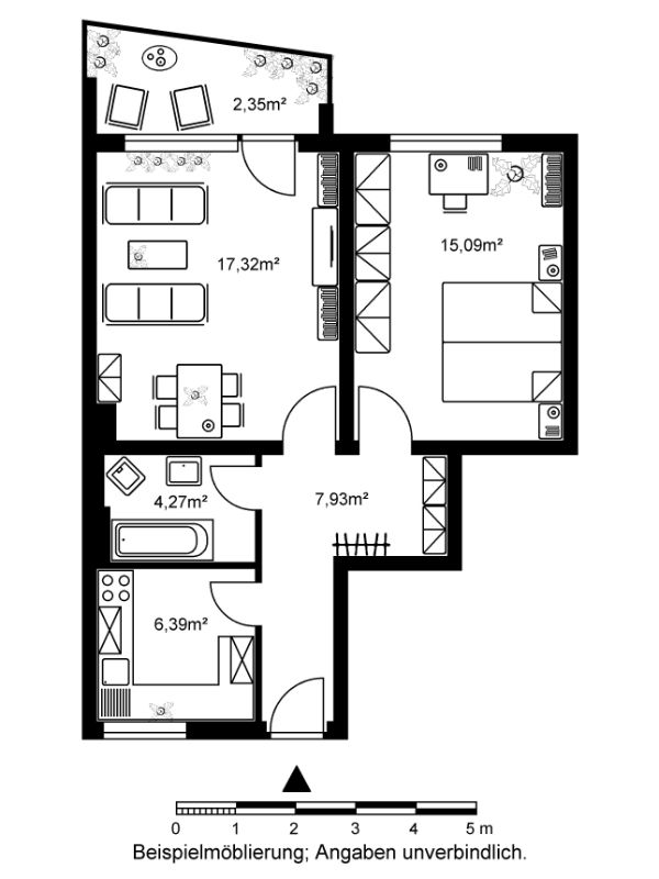 Wohnung zur Miete 718 € 2 Zimmer 53,4 m²<br/>Wohnfläche 7.<br/>Geschoss 01.03.2025<br/>Verfügbarkeit Engelthaler Straße 85 Eckenheim Frankfurt am Main 60435