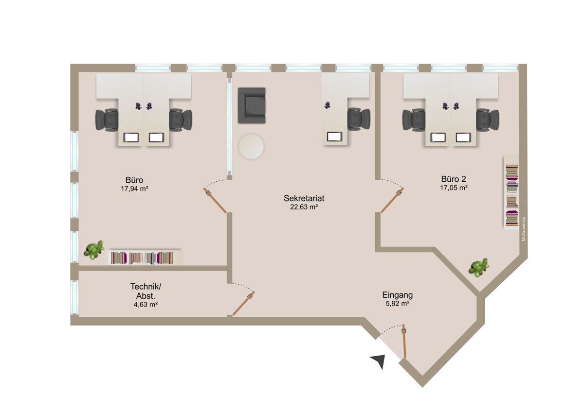 Bürofläche zur Miete 759 € 3 Zimmer Denzlingen 79211