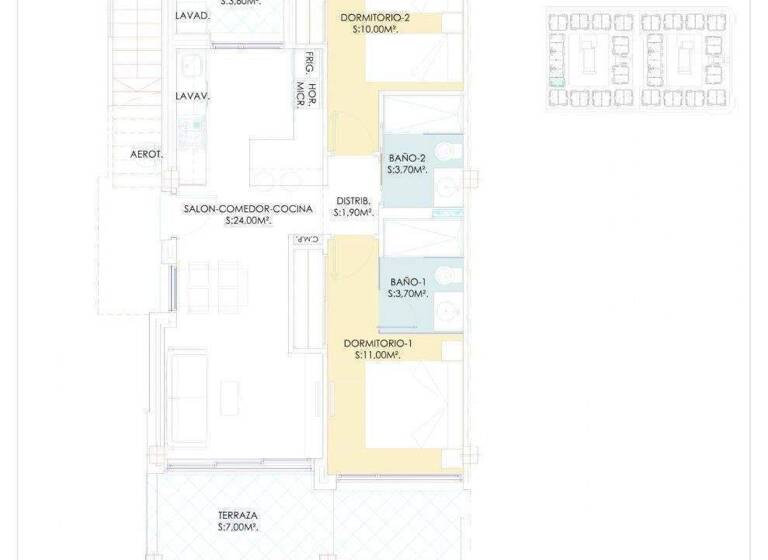 Studio zum Kauf - Erstbezug provisionsfrei 285.000 € 9 Zimmer 63 m² Torrevieja