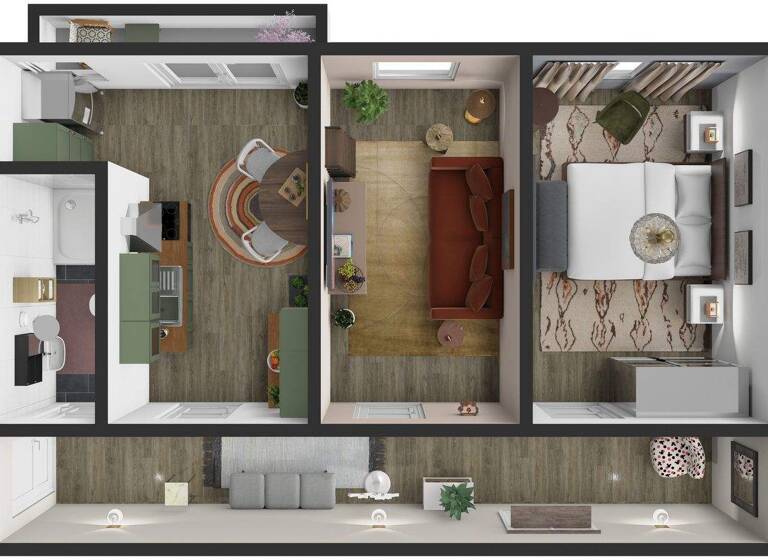 Wohnung zur Miete 846 € 2 Zimmer 47 m² 1. Geschoss frei ab sofort Osterbrookplatz 7 Hamm Hamburg 20537