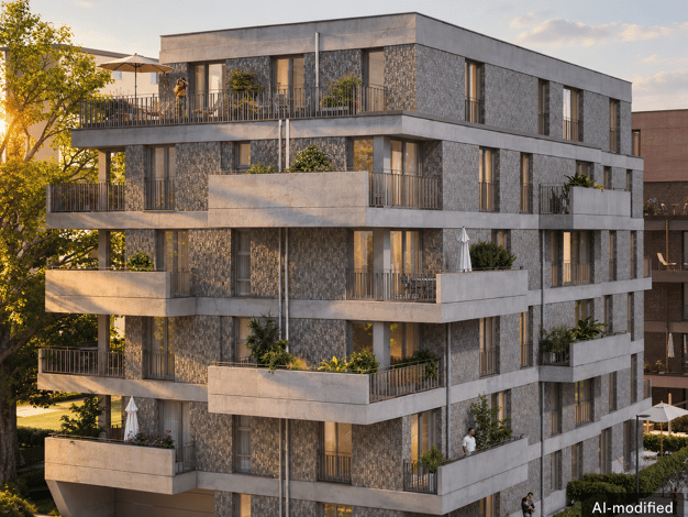 Wohnung zum Kauf - Neubau provisionsfrei 395.000 € 2 Zimmer 48 m² 2. Geschoss Bramfeld Wandsbek 22177