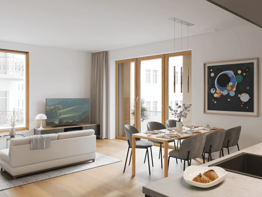 Terrassenwohnung zum Kauf - Erstbezug provisionsfrei 1.075.000 € 4 Zimmer 83,5 m² EG Ladenburger Straße 14 Neuenheim Heidelberg 69120