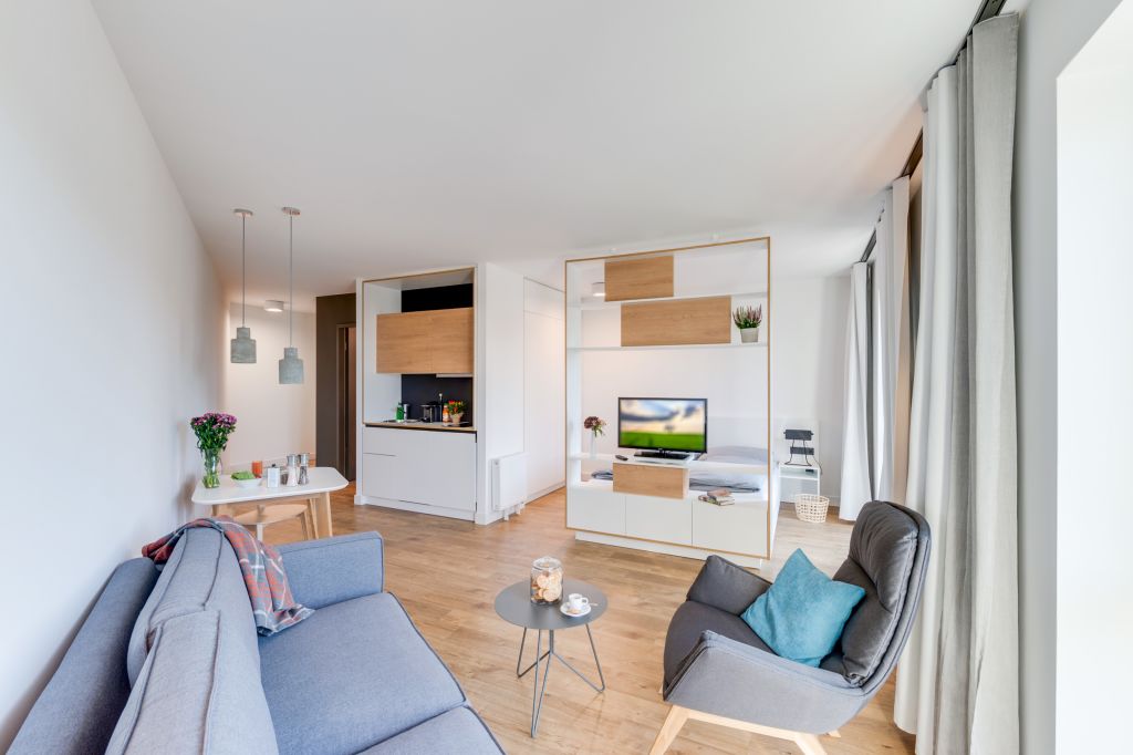 Wohnung zur Miete Wohnen auf Zeit 2.657 € 1 Zimmer 37 m²<br/>Wohnfläche 28.09.2024<br/>Verfügbarkeit Treskowallee Oberschöneweide Berlin 10318