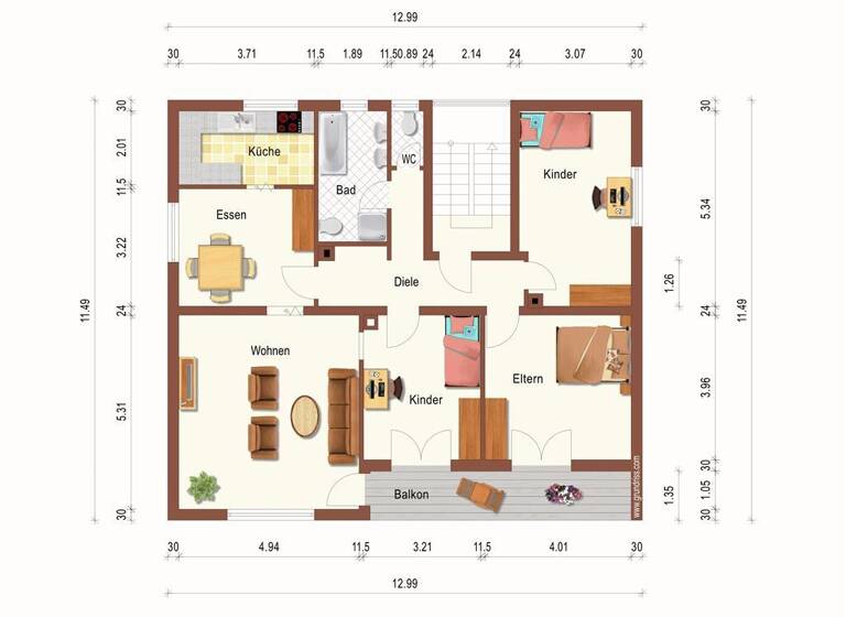Wohnung zum Kauf 299.000 € 6 Zimmer 150 m²<br/>Wohnfläche 2.<br/>Geschoss Bellenberg , Schwab 89287