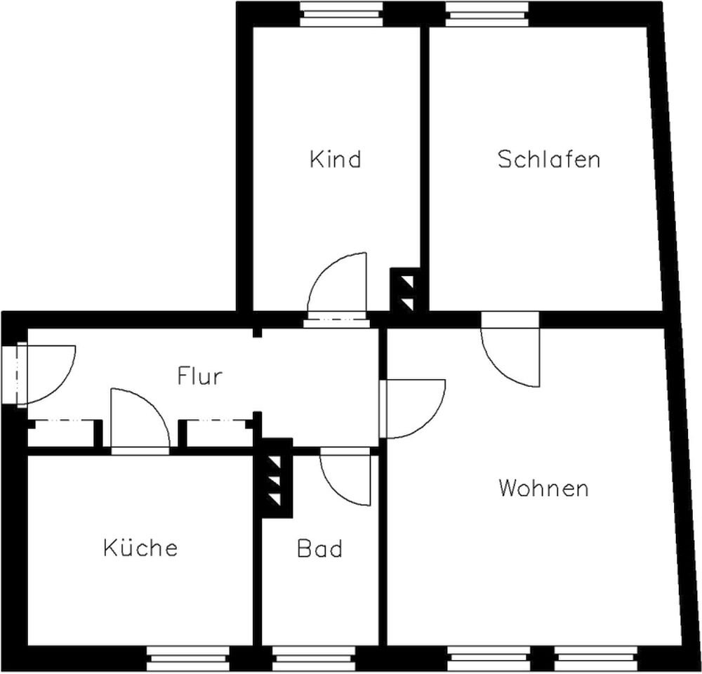 Wohnung zur Miete 286 € 3 Zimmer 67,4 m²<br/>Wohnfläche 1.<br/>Geschoss Siegener Straße 3 Neundorfer Vorstadt Plauen 08523